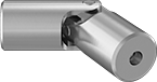 Image of Product. Front orientation. U-Joints. Corrosion-Resistant Mil. Spec. Machinable-Bore Single U-Joints.