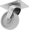 Cart-Smart Casters with Rubber Wheels