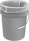 Image of ProductInUse. Front orientation. Filter Bags. Filter Bags for 5-Gallon Pails.