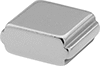 Image of Product. Front orientation. Magnets. Stepped Neodymium Rectangle Magnets, Press Fit Magnets , Stepped Out.