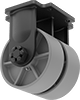 Extra-High-Capacity Hercules Casters with Metal Wheels 