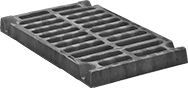 Image of Product. Front orientation. Floor Drain Grates. Heavy Duty Floor Drain Grates, Rectangle.