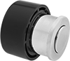Image of Product. Shown Recessed. Front orientation. Pull Handles and Knobs. Recessed Pull Knobs.