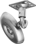 Image of Product. Front orientation. Casters. Creeper Casters with Metal Wheels.