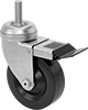Corrosion-Resistant Threaded-Stem Casters with Polypropylene Wheels