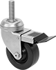 Corrosion-Resistant Threaded-Stem Casters with Polypropylene Wheels
