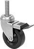 Corrosion-Resistant Threaded-Stem Casters with Polypropylene Wheels