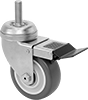 Corrosion-Resistant Threaded-Stem Casters with Polyurethane Wheels