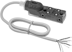 Image of Product. Front orientation. Distribution Blocks. Distribution Blocks for Nano M8 Connection Cords, 4 Outlets.