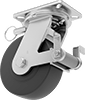 Extra-High-Capacity Stronghart Casters with Nylon Wheels 