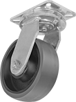 Image of Product. Swivel. Front orientation. 1 Wheel. Extra-High-Capacity Stronghart Casters with Polyurethane Wheels, Swivel.