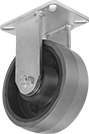 Image of Product. Rigid. Front orientation. 1 Wheel. Extra-High-Capacity Stronghart Casters with Polyurethane Wheels, Rigid.