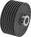 Image of Product. Front orientation. Drive Rollers. Abrasion-Resistant Self-Cleaning Drive Rollers.