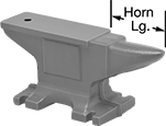 Image of Product. Front orientation. Contains Annotated. Anvils. Iron, Cast.