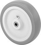 Image of Product. Front orientation. Wheels. Lightweight Polyurethane Wheels .