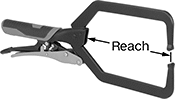 Image of Product. Front orientation. Contains Annotated. Pliers Clamps. Self-Adjusting Locking Pliers Clamps, Smooth Fixed Jaws.