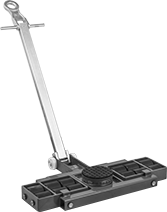 Image of Product. Style D. Front orientation. Dollies. Steering High-Capacity Roller Dollies for Uneven Surfaces, Swivel Platform, Style D.