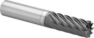 Image of Product. Front orientation. End Mills. Carbide Square End Mills, 9 Flutes.