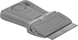 Image of Product. 1 7/8" Long Scraper. Front orientation. 1 7/8" Long Scraper with 1 1/2" Wide Blade. Razor Blade Flat-Surface Scraper Sets, 1 7/8" Long Scraper with 1 1/2" Wide Blade.