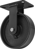 Image of Product. Rigid. Front orientation. Rigid. High-Capacity Kingston Casters with Metal Wheels.