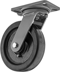 Image of Product. Swivel. Front orientation. Swivel Casters. High-Capacity Kingston Casters with Phenolic Wheels.