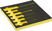 Image of Product. Front orientation. Screwdriver Organizers. Foam Screwdriver Organizers, For Standard Screwdrivers.