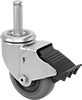 Friction-Grip Stem Casters with Polyurethane Wheels