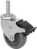 Friction-Grip Stem Casters with Polyurethane Wheels