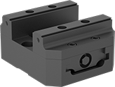 Image of Product. Front orientation. Vises. Compact Milling-Machine Vises, With Dovetail and Flat Jaws, Fixed Base, 4 15/16" Wide Jaw.