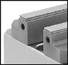 Image of Specification. Front orientation. ZoomedIn view. Contains Border. 45° Dovetail Angle. Compact Milling-Machine Vises.