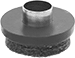 Image of Product. Front orientation. Protective Feet. Cushioned Hammer-On Protective Feet, Style 1.