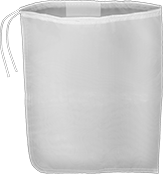 Image of Product. Mesh. Front orientation. Filter Bags. Tie-On Filter Bags for Petroleum Oil and Organic Solvents.