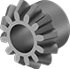 Image of Product. Front orientation. Bevel Gears. Metal Bevel Gears, Small Gears.