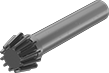 Image of Product. Front orientation. Bevel Gears. Metal Bevel Gears, Small Gears with Shaft.