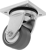 High-Capacity Debris-Guard Casters with Polyurethane Wheels