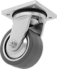 High-Capacity Debris-Guard Casters with Polyurethane Wheels