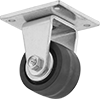 High-Capacity Debris-Guard Casters with Rubber Wheels 
