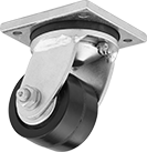 Image of Product. Swivel. Front orientation. Casters. High-Capacity Debris-Guard Casters with Phenolic Wheels, 1 Wheel, Swivel.
