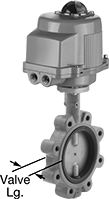 Image of Product. Front orientation. Contains Annotated. Motor-Actuated On-Off Valves. Motor-Actuated On-Off Valves for Fuel, 8 Bolt Holes.