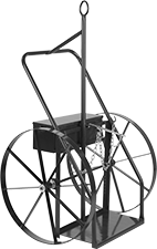 Image of Product. Front orientation. Cylinder Trucks. Steel Side-by-Side Double-Cylinder Trucks, Style E.