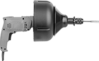 Image of Product. Side1 orientation. Contains Inset. Drain Snakes. Drill-Powered Drum-Type Drain Snakes, Style C.