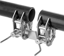 Image of ProductInUse. Front orientation. Pipe Welding Clamps. Pipe Welding Clamps, External Clamping—Self-Centering.