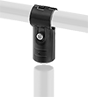 Image of ProductInUse. Front orientation. Exploded view. Clamp-On Framing and Fittings. Clamp-On Framing and Fittings , Connectors, Closed Tee.