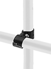 Image of ProductInUse. Front orientation. Clamp-On Framing and Fittings. Clamp-On Framing and Fittings , Connectors, Crossover.