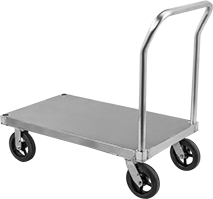 Image of Product. Front orientation. Platform Trucks. Aluminum Platform Trucks, Smooth Platform.