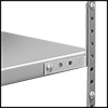 Image of Specification. Mounted Flush. Front orientation. ZoomedIn view. Contains Border. Open Shelving. Lipped Shelving.
