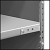 Image of Specification. Mounted Flush. Front orientation. ZoomedIn view. Contains Border. Closed Shelving. Lipped Shelving.