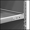Image of Specification. Mounted with Lip. Front orientation. ZoomedIn view. Contains Border. Closed Shelving. Lipped Shelving.
