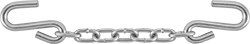 Image of Product. Front orientation. Trailer Safety Chains. S-Hook.