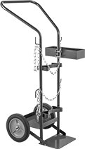 Image of Product. Front orientation. Cylinder Trucks. Front-to-Back Double-Cylinder Trucks.